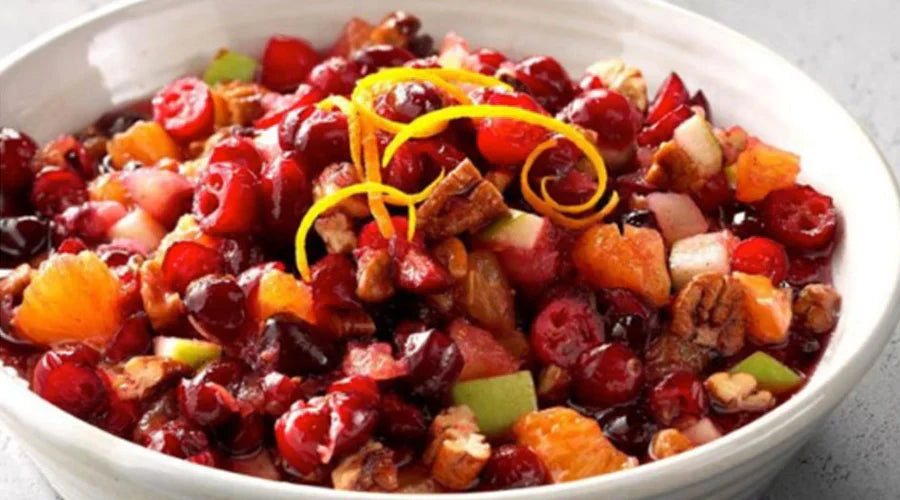 Cranberry walnut compote