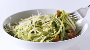 Zoodles with Creamy Avocado Cilantro Sauce