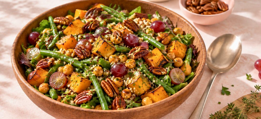 Baked Fall Harvest Bean Salad
