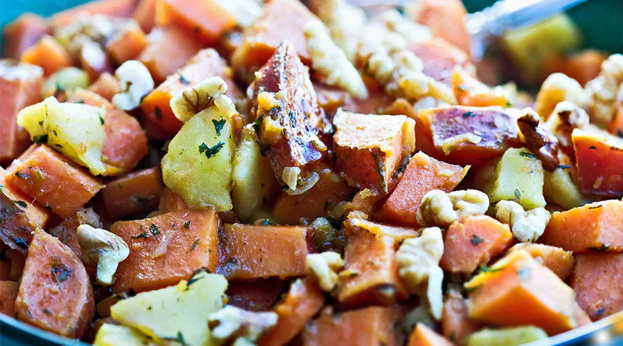 Winter-inspired sweet potato salad