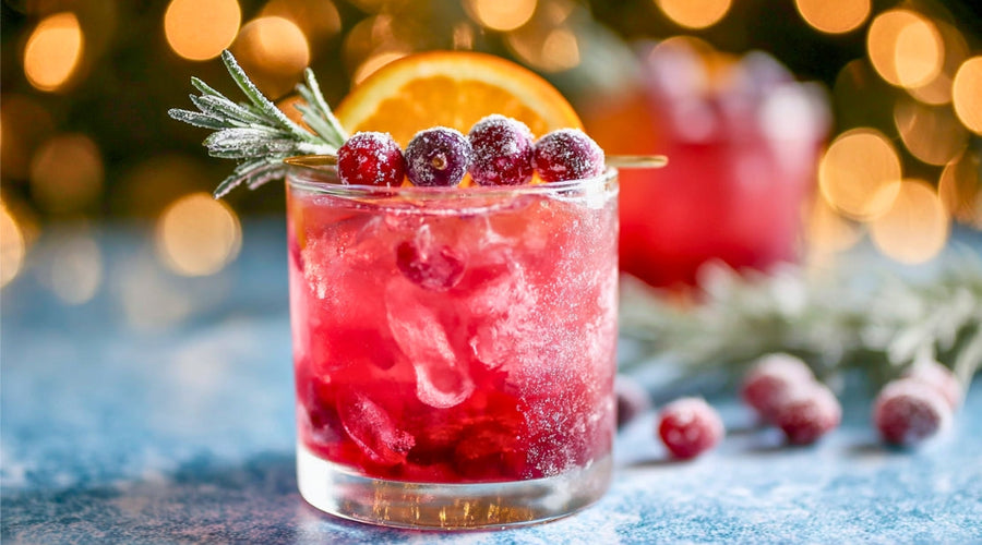 Alcohol-Free Cranberry Ginger Mocktail