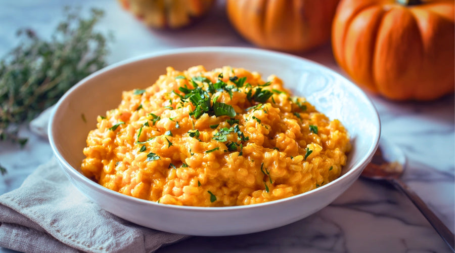 Creamy Dairy-Free Pumpkin Risotto
