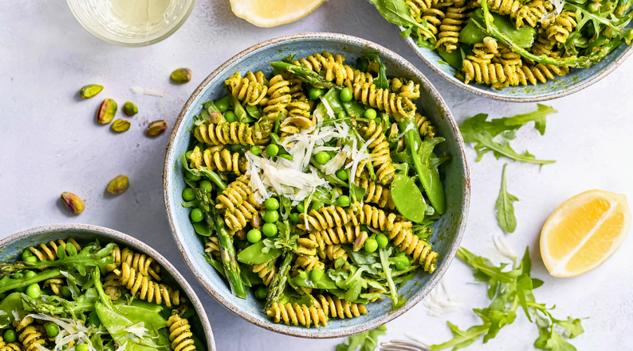 Gluten-Free Spring Pesto Pasta