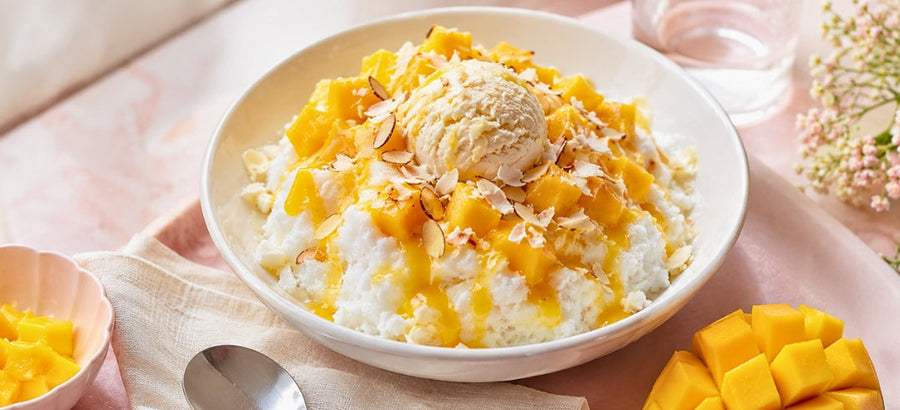 Lactose-Free Mango Bingsu