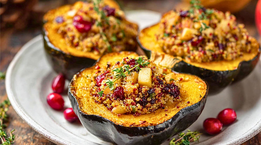 Low-FODMAP Stuffed Acorn Squash
