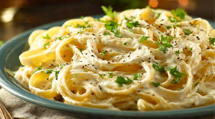 No Dairy Drama Alfredo Pasta