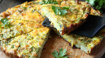 Belly-pleasing and easy veggie frittata