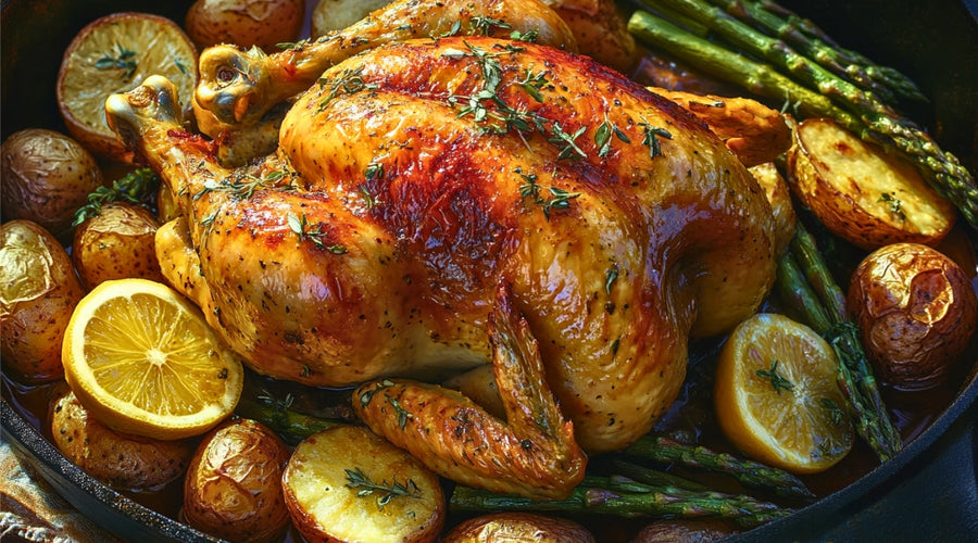 Skillet Sensation: Springtime Chicken & Fresh Vegetables Feast