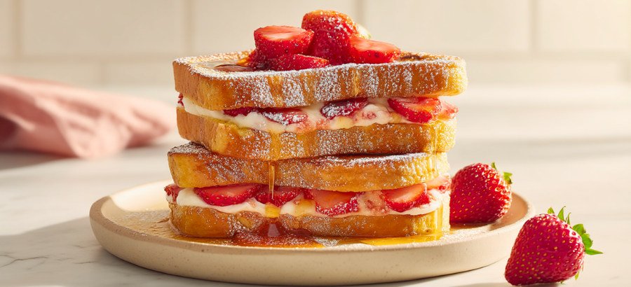 Strawberry Stuffed French Toast