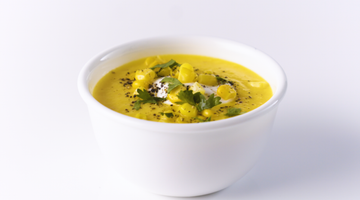 Creamy & spicy chilled corn soup