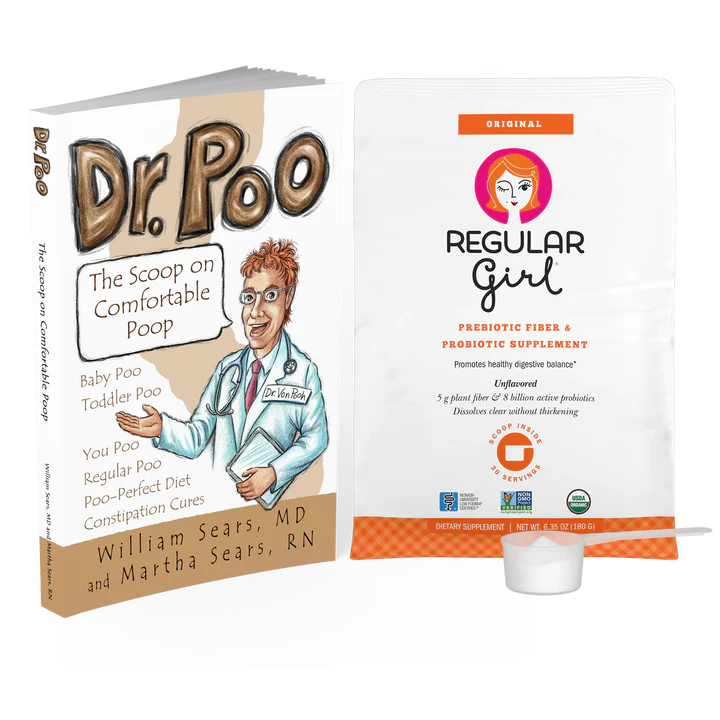 Dr. Poo - The Scoop on Comfortable Poop Plus Regular Girl 30 Day Original Powder Bundle